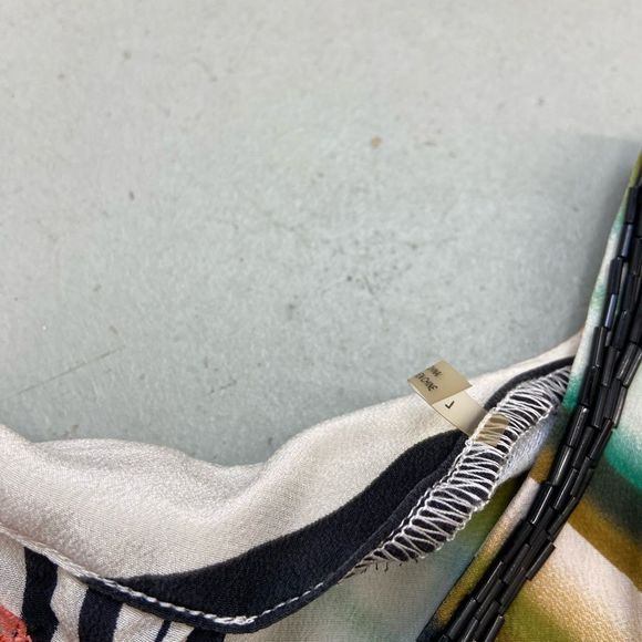 ROBERT GRAHAM GORGEOUS SILK TUNIC TOP SZ L VS - Picture 3 of 6